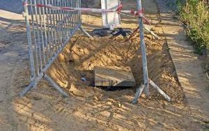 Chodnik oraz droga powiatowa Dziadowa Kłoda-Dalborowice - budowa (11)