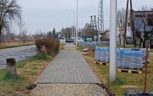 Chodnik oraz droga powiatowa Dziadowa Kłoda-Dalborowice - budowa (20)