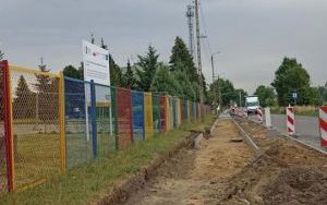 Chodnik oraz droga powiatowa Dziadowa Kłoda-Dalborowice - budowa (21)
